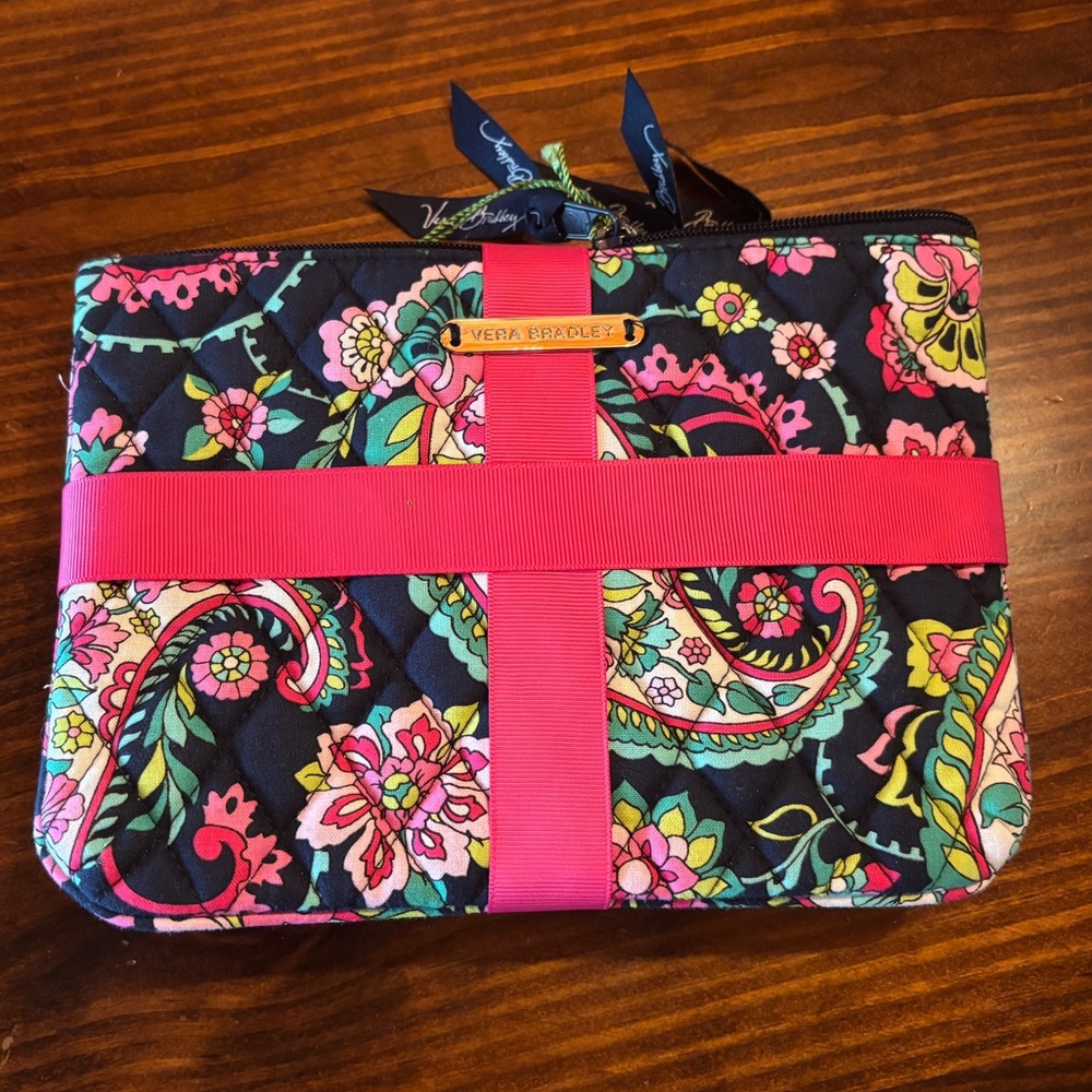 Vera Bradley Cosmetic Trio Petal Paisley NWT - Picture 3 of 3